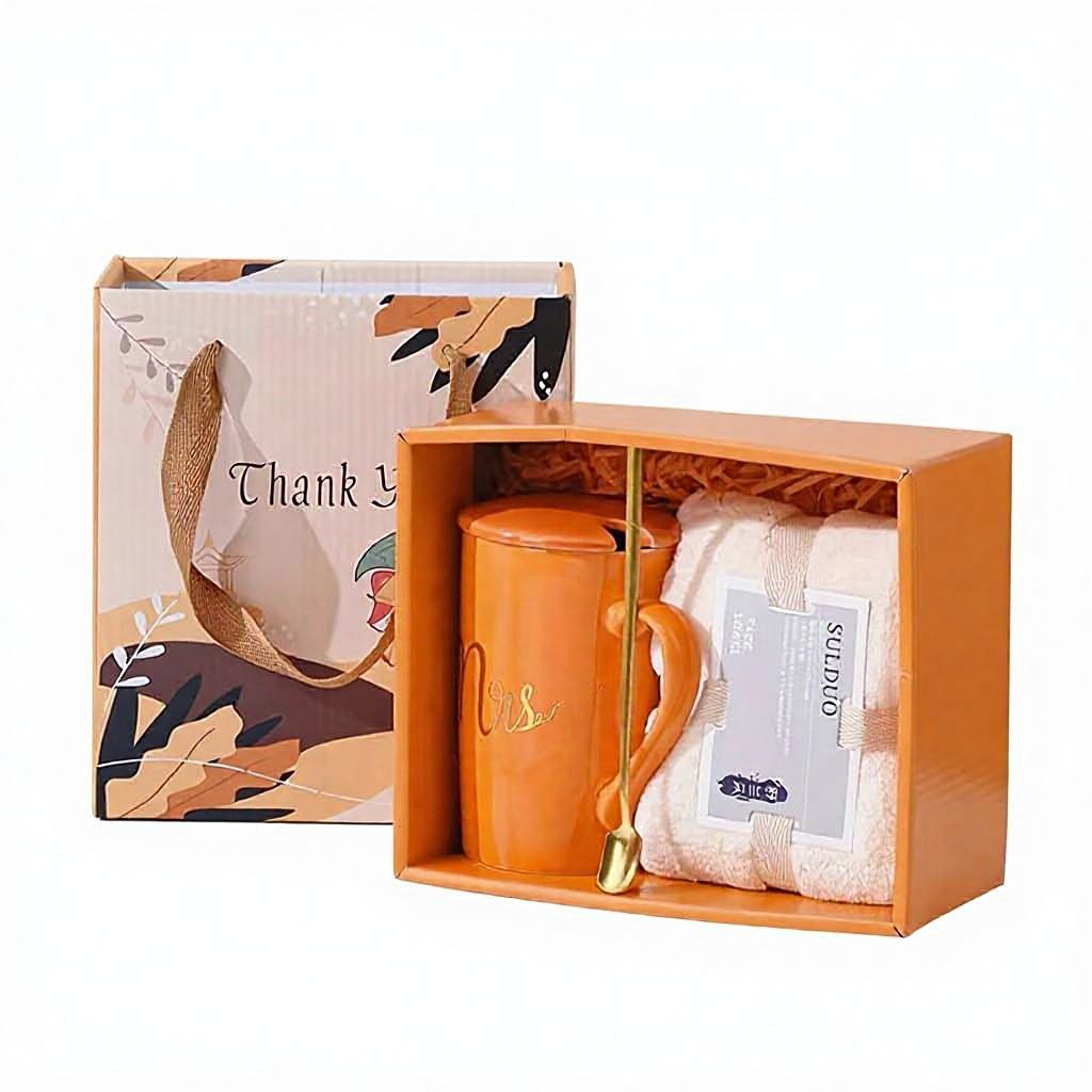 Orange-towel ounce cup set