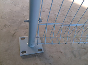 Barandilla de alambre de acero de bajo mantenimiento BRC coreano, barandilla triangular inferior superior para puertas de entrada, seguridad de piscina, <span class=keywords><strong>enrejado</strong></span> de cercado fácil - Product Image 4