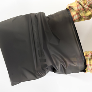 Groothandel Mat Zwarte Transparante Ritszakken van Gevlokte Kunststof voor Opslag en Retailverpakkingen, op Maat Bedrukt - Product Image 3