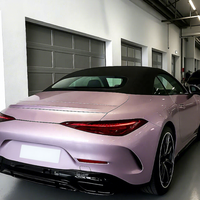Film de covering automobile PET auto-réparant, effet diamant or violet fluide, élégant, 5FTx55FT, avec effet de défilement, autocollants pour voiture 5ftx55ft