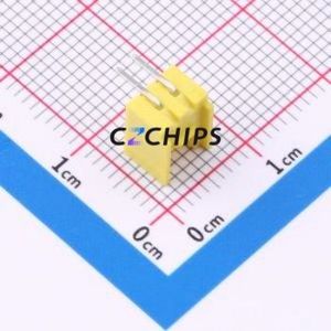 A200E1W1-2H2P12 Wire-to-Board Pin Header Bent Lead Through Hole,P=2mm Connector 1x2P 2mm Right Angle Insert HY - Product Image 2