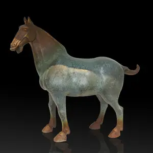 Vendita di fabbrica su misura all'aperto statua decorativa in bronzo metallo animale cavallo scultura