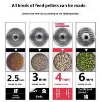 Machine à granulés d'aliments pour animaux modèle JL260 3KW pour poulets, bovins, lapins, utilisation en ferme