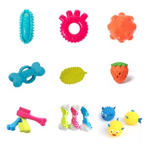Jouets à mâcher pour chiens, brosses à dents multiples personnalisées, en TPR durable, motif os, pour le nettoyage dentaire, en caoutchouc pour animaux de compagnie, vente chaude - Product Image 1