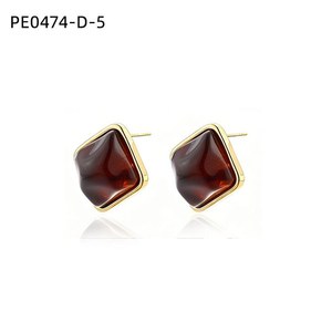 ต่างหูแฟชั่น PE0474 สำหรับผู้หญิง เครื่องประดับคุณภาพสูง - Product Image 2