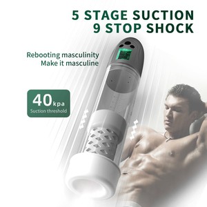 <b>Men's</b> Visual LCD 5-stage Suction 9-stop Shock <b>Vibrating</b> Training Cup Masturbator Adult Sex Toy Cross-border - Product Image 1