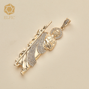 Elfic दुबई सोने के गहने रॉक हार धर्म बिग आभूषण Jude पेंडेंट - Product Image 4