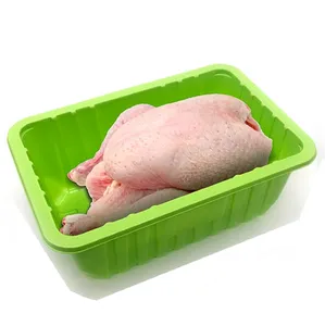 PP Plastic Storage Container Box Packaging For Chicken Fresh Meat Frozen Food Blister Sealable Trays