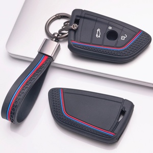 Housse de clé de voiture en silicone avec <span class=keywords><strong>porte</strong></span>-clés assorti compatible avec <span class=keywords><strong>BMW</strong></span> Série 1 2, convient aux clés <span class=keywords><strong>BMW</strong></span> Série X1 <span class=keywords><strong>X2</strong></span> X3 X4 X5 X6 X7 - Product Image 2
