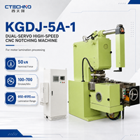 Machine de découpe à grande vitesse CTECHNO CNC à double servo-moteur avec écran tactile pour la configuration des processus, KGDJ-5A