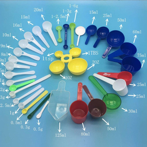 개별 포장 투명 0.5g 1g 2g 3g 5g 10g 15g 흰색 플라스틱 측정 숟가락 - Product Image 6