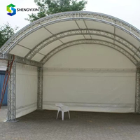 Sistema de Techo de Estructura de Aluminio para Escenarios de Festivales de Música, Estructuras de Aluminio para Eventos, Techos Planos y Arqueados para Iluminación de Eventos