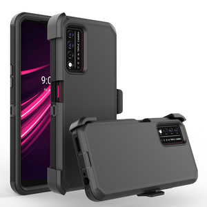 אופנה צבאי כיתה שכבה כפולה מגן כבד החובה מקרי טלפון סלולרי מכסה עבור T-mobile Revvl V + 5G נייד מגן מקרה - Product Image 5