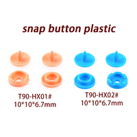 Boutons en plastique à pression écologiques et colorés de 10 mm pour la décoration des vêtements pour enfants