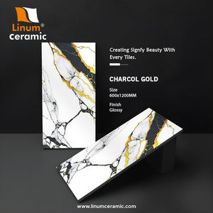 Nouveauté Carreau de porcelaine émaillée 600x1200mm Carrelage de sol en marbre diamant pour tout le corps Carrelage de porcelaine mural pour salon - Product Image 3