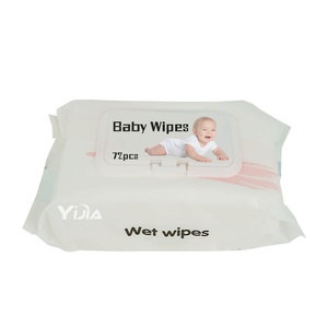 Lingettes pour bébé écologiques avec logo personnalisé, 7 couches d'eau purifiée, lingettes douces pour nouveau-nés, antibactériennes, emballées individuellement, étiquette privée, vente en gros - Product Image 6