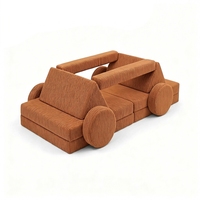 Sofá Modular para Niños de 10 Piezas, Sofá de Juego con Forma de Auto, Espuma de Alta Densidad 25D/35D, Precio de Mayoreo Directo de Fábrica, BSCI OEKO-TEX