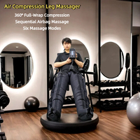 Bottes de compression de jambe complète d'air de drainage lymphatique de compression pour le masseur de pied et de jambe