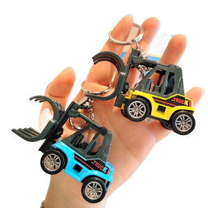 शुओटियन मिनी मिश्र मिश्र धातु खुदाई कुंजी चेन स्कूल बैग फांसी मशीन कार मॉडल छोटे उपहार थोक - Product Image 1