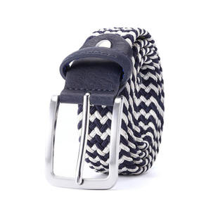 Универсальный эластичный ремень с полосатым дизайном из холста и хлопка, ширина 3,3-3,4 см, длина 95-160 см - Product Image 2