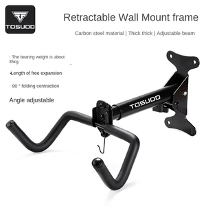 Support mural TOSUOD pour vélo – Crochet <span class=keywords><strong>de</strong></span> rangement intérieur pour <span class=keywords><strong>VTT</strong></span> et vélo <span class=keywords><strong>de</strong></span> route - Product Image 5