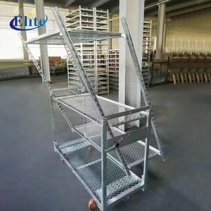 धातु फ्रेम गार्डन सेंटर की दुकान नर्सरी तह फूल ट्रॉली - Product Image 4