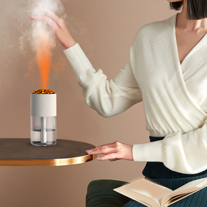 New 280ml xách tay <span class=keywords><strong>mini</strong></span> USB Độ ẩm siêu âm ngọn lửa H2O khuếch tán không khí núi lửa humidificador cho xe hộ gia đình - Product Image 1