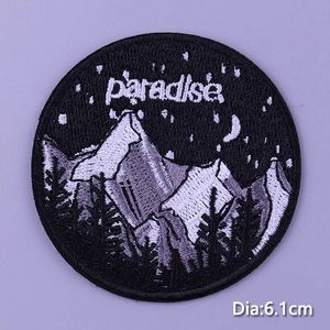Patch brodé thermocollant personnalisé avec logo, motif Vagues de montagne en plein air, pour vêtements, chapeaux et sacs - Product Image 6