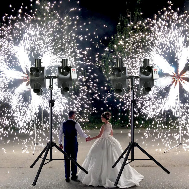 花火花火コールドパイロスパークラー噴水機結婚式のステージパーティーのコンセプトのための魔法の電気風車発射システム