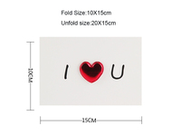 Cartes de Vœux d'Invitation de Mariage Saint-Valentin Carte Anniversaire Postcard d'Amour Carte Cadeau pour Elle Design Personnalisable