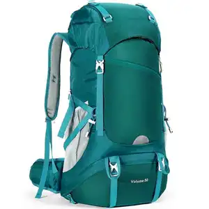 Waterdichte Camping Klimmen Dagrugzak Outdoor Sport Rugzak 50l Reizen Wandelrugzak Met Regenhoes