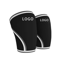 Genouillères de compression personnalisées en gros, genouillères de soutien en néoprène de 7 mm pour la musculation et l'haltérophilie