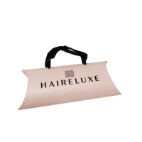 Logo personnalisé cheveux rose oreiller boîtes faisceau perruque boîte d'emballage pour l'emballage d'extension de cheveux