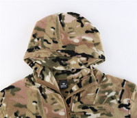 Veste polaire à capuche ESDY pour homme, 6 couleurs, pour camping, chasse, sport, camouflage, coupe-vent chaud, polaire d'extérieur, hiver
