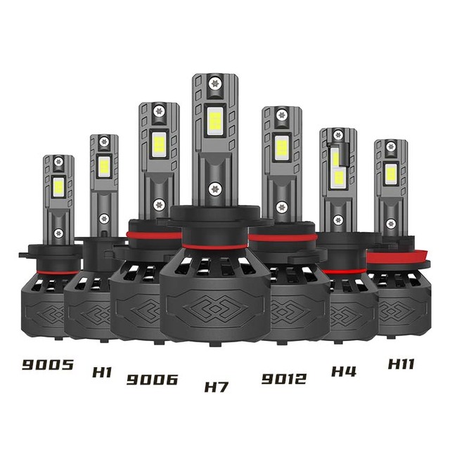 Factory Wholesale Car Led Headlight Bulb H7 9005 9006 9012  H1 H11 H13  H4 Led Headlight for Car