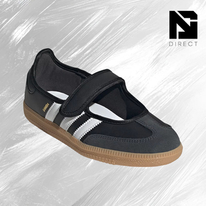 Zapatillas Retro Premium Samba Jane J 'Black White Gum' para Mujer |   Zapatos Casuales de Diseñador con Tira de Velcro en Forma de T - Product Image 2