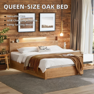 Кровать для хранения из дубового дерева - Product Image 4