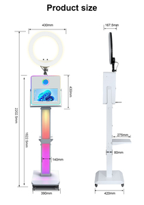 Cabina <span class=keywords><strong>de</strong></span> Fotos con Pantalla Táctil LCD <span class=keywords><strong>de</strong></span> 15.6 Pulgadas, Fácil <span class=keywords><strong>de</strong></span> Montar, con Logotipo Personalizado Gratuito, para Bodas y Fiestas, Cabina <span class=keywords><strong>de</strong></span> Fotos DSLR para Selfies - Product Image 6