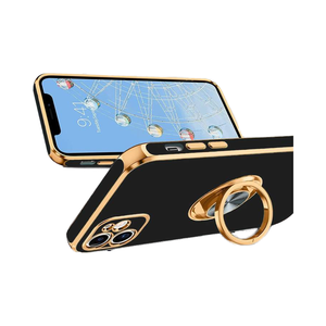 Étuis de téléphone portable en TPU magnétique électro-plaqué vert de luxe avec support de béquille compatible pour A24 pour 17 Nouveau carton - Product Image 1