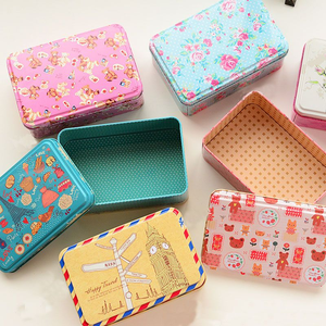 Caja metálica <span class=keywords><strong>Rectangular</strong></span> impresa personalizada en relieve caja de lata de regalo con bisagras de Metal para Chocolate caramelo menta joyería electrónica - Product Image 1