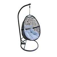 Mode Offre Spéciale usage extérieur et intérieur simple et double siège suspendu patio balançoire oeuf chaise avec pédale