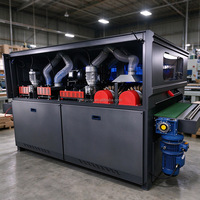 Machine de polissage du bois à performance stable, ponceuse à brosses multi-rouleaux pour meubles, bois massif et portes d'armoires