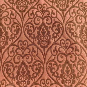 Tissu brocart métallique turquoise avec motif damassé en relief, jacquard tissé, textile de maison, poids moyen - Product Image 2