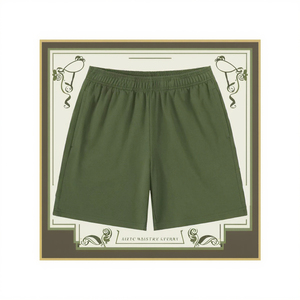 Pantalones Cortos Deportivos Casuales Clásicos de Vanguardia para Hombre, Logotipo Personalizado, Tela No Tejida, Estilo Wisteria, Cordón Ajustable, Ecológicos, Antiarrugas - Product Image 2