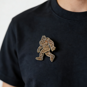 2025 mode métal artisanat Badge personnalisé émail doux broches Nature Animal poilu Bigfoot Sasquatch marche épinglette pour sac à dos - Product Image 3