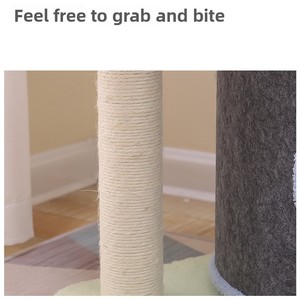 Cama para Gatos de Madera con Diseño de Árbol de Múltiples Niveles, Cueva Suave, Desmontable y Lavable, Ahorra Espacio, Juguete para Gatos con Diseño de Flor - Product Image 4