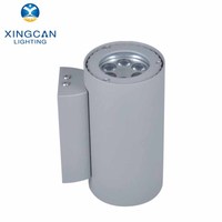 Lampe murale LED ronde en aluminium pour hôtel, jardin, villa, étanche IP65, COB, avec éclairage double tête vers le haut et vers le bas