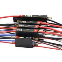 Controlador de Velocidad FlyColor Impermeable para Baterías Lipo 2-6S, ESC para Barco RC sin Escobillas, 30A 50A 70A 90A 120A, Tarjeta de Programación para Motor de Barco, Metal