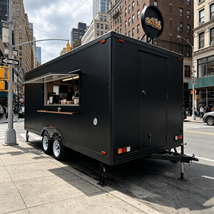 Chariot à glaces pilées, Remorque alimentaire mobile, Remorque à barbe à papa, Remorque de restauration pour boissons, Armoires de remorque alimentaire commerciale - Product Image 2