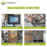 Machine automatique d'emballage et de remplissage de sachets à fond plat pour aliments, bonbons, biscuits, café, noix, snacks, avec PLC haute précision